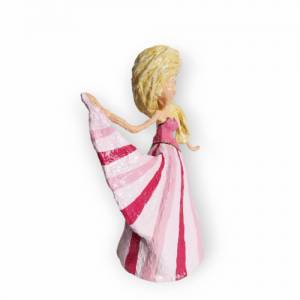 Prinzessin weibliche Skulptur "Frau mit Kleid und blondem Haar" Bild 7