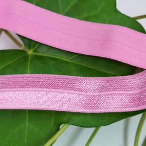 1,30 EUR/Meter Einfassband elastisch,  Falzgummi Gummiband, 20mm Rosa Bild 4
