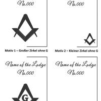Freimaurer Dokumentenmappe aus Filz, inklusive A4 Sichtbuch, personalisiert, Freimaurer Zirkel, Freemason, Lodge, Urkund Bild 2