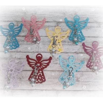 Engel mit Engel-Anhänger, Wichtelgeschenk, Mitbringsel, Gastgeschenk, Advent, Weihnachten, Handmade