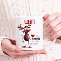 Tasse mit Spruch WEIN! - Bürotasse, Kaffeetasse Bild 3