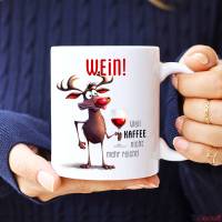 Tasse mit Spruch WEIN! - Bürotasse, Kaffeetasse Bild 4
