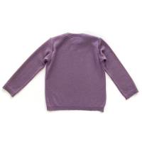Langarmshirt 100% recycelter Kaschmir Größe 86/92 violett Upcycling Schlupfpulli Kaschmirpullover für Kinder Bild 3