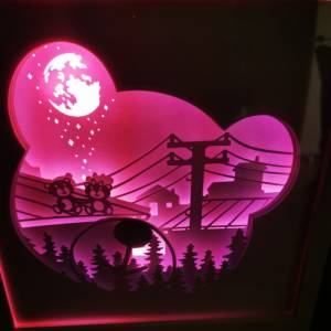 Nachtlicht  Bärchen Lampe in 3D, Bild inkl. Farbwechsel und Fernbedienung, Geschenk für Kinder Bild 5