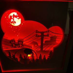 Nachtlicht  Bärchen Lampe in 3D, Bild inkl. Farbwechsel und Fernbedienung, Geschenk für Kinder Bild 6
