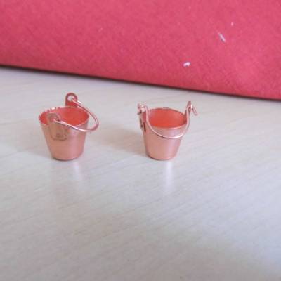 Miniatur -Kupfer -  Eimer   für die Küche oder den Garten  im Feenreich - zur Dekoration oder zum Basteln