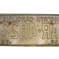 USA North Carolina Car Plate Nummernschild grün 4822 von 1978 Bild 2