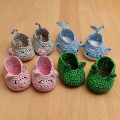 Häkelanleitung Babyschuhe 
