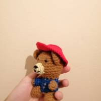 Paddington Bär gehäkelt Geschenk Spielzeug Kuscheltier Talisman Anhänger Deko Fan Bild 3