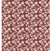 Geschenktüten Blümchen auf Rotbraun, 5 Papiertüten, geblümte Bodenbeutel passend zur Herbstzeit Bild 1