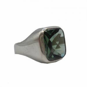 800 Silber Art Deco Turmalin Ring Pforzheim RG66 Bild 1