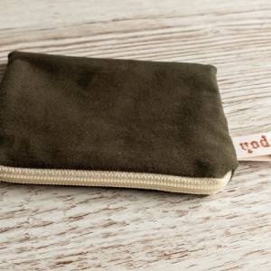 Mini-Portemonnaie aus Baumwolle / Schlüsselanhänger Tasche / Geldbörse mit Reißverschluss / Münzbörse / Marpoh Bild 4