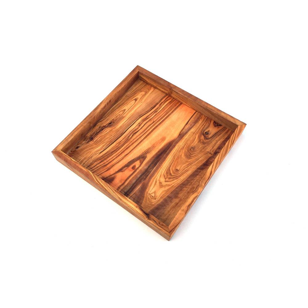 Serviergabel Aus Olivenholz - Handgefertigte Holzgabel 30cm Für Mediterranes Flair