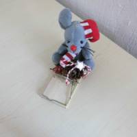 Achtung Mäuse Geldgeschenk für Weihnachten oder Nikolaus - Mausefalle - Unikat - Winter Bild 2