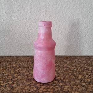 Kleine Vase in Rosa und Weiß, handbemalt Bild 7