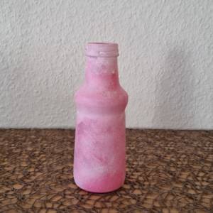 Kleine Vase in Rosa und Weiß, handbemalt Bild 8
