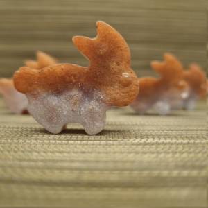 Süße kleine Hasen aus Epoxidharz, 6er Set. Dekoration für den Tisch usw. Bild 4