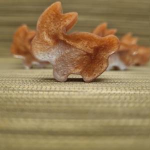 Süße kleine Hasen aus Epoxidharz, 6er Set. Dekoration für den Tisch usw. Bild 7