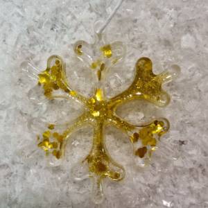 Weihnachtsbaumanhänger in Eiskristall Optik Bild 2
