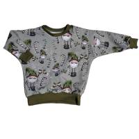 Oversize Sweatshirt gr. 86 Wichtel handmade Bild 1