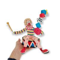 Moderne Skulptur Pop Art "Clown jongliert auf Trommel" Schreibtisch Dekoration Bild 3