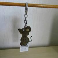 Schlüsselanhänger Maus zum Basteln / Dekorieren von Geschenken zum Thema Mäuse schenken , Natur erleben Gutschein Bild 2
