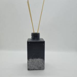 Duftöl Flasche zur eigenen Wiederbefüllung, handbemalt in Schwarz und Silber Bild 9