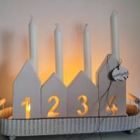 Silikon - Gießform  - Kerzenhalter Adventszahlen 1 – 4 Bild 1