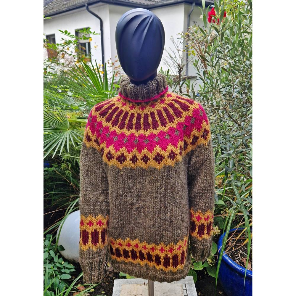 Norweger Pullover Herren Islandwolle Pulli Islandpullover Norweger