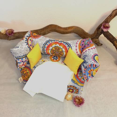 Frühlingshafter Baumwollüberzug für eine Taschentücherbox, Taschentüchersofa mit Manalas,