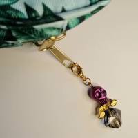 Außergewöhnlicher Schutzengel mit Totenkopf-Perle als Anhänger für deinen Schlüssel oder deine Tasche Bild 2