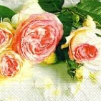 Servietten Rosige Zeiten, 20 Lunchservietten mit rosa Rosen von Ternberger Bild 1