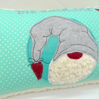 Kuschelkissen Wichtel Tomte Zwerg Rentier Rednose Elch Reh Rudolph Nikolaus - Weihnachten- Kissen mit Namen