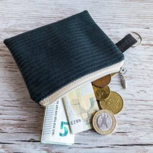 Mini-Portemonnaie aus Kunstleder / Schlüsselanhänger Tasche / Geldbörse mit Reißverschluss / Münzbörse / Marpoh Bild 7