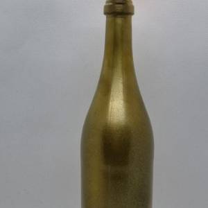 Dekorative Flasche in Kupfer mit Glitzereffekt. Perfekte Tischdekoration für die nächste Feier. Bild 2