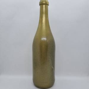 Dekorative Flasche in Kupfer mit Glitzereffekt. Perfekte Tischdekoration für die nächste Feier. Bild 4