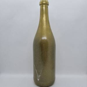 Dekorative Flasche in Kupfer mit Glitzereffekt. Perfekte Tischdekoration für die nächste Feier. Bild 5