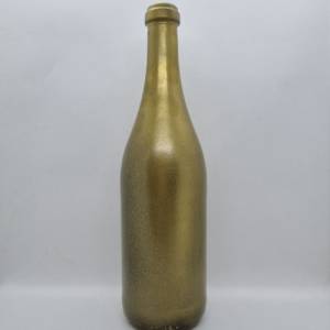 Dekorative Flasche in Kupfer mit Glitzereffekt. Perfekte Tischdekoration für die nächste Feier. Bild 6