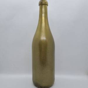 Dekorative Flasche in Kupfer mit Glitzereffekt. Perfekte Tischdekoration für die nächste Feier. Bild 7