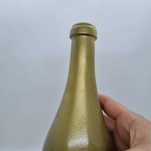 Dekorative Flasche in Kupfer mit Glitzereffekt. Perfekte Tischdekoration für die nächste Feier. Bild 9