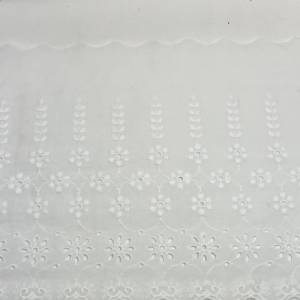 7,50 EUR/Meter Weiße Spitzenborte aus Baumwolle, Festonspitze, Baumwollspitze XXL  17,5 cm breit Bild 5