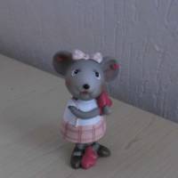 Figur Mädchen Junge verliebte Maus zum basteln oder dekorieren oder Gutscheine herstellen - zum Geburtstag Bild 3