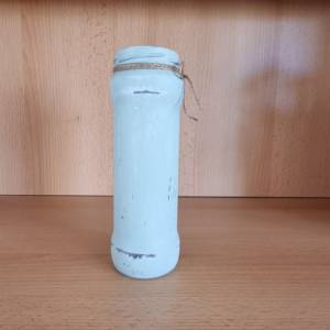 Kleine Vase in Grün, handbemalt in Shabby Chic Bild 9