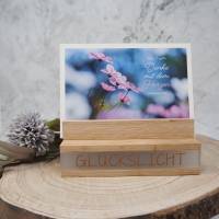 Lichterbox / Leuchtbox mit Spruch und Fotohalter / Glückslicht Bild 2