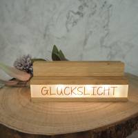 Lichterbox / Leuchtbox mit Spruch und Fotohalter / Glückslicht Bild 3
