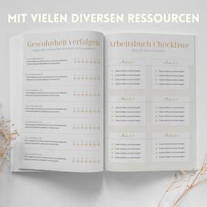 Coaching Workbook Vorlage Fiona, 70+ anpassbare Seiten in Canva in deutsch, einheitliche Design Vorlagen für Coaches, Le Bild 5