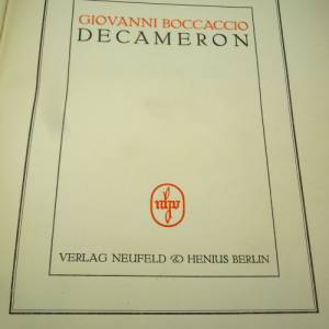 Giovanni Boccaccio’s Decameron von 1924 in 2 Bänden illustriert Bild 3