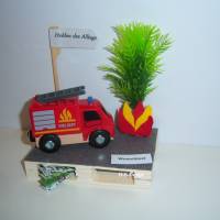 Geldgeschenk,Geldgeschenkverpackung, Helden des Alltags, Feuerwehr, Geld verschenken, Baum mit Feuerherd Bild 1