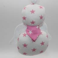 Schutzengel / Glücksbringer rosa Sterne mit Namen personalisiert / Schutzengel Taufe / Engel aus Stoff / Geschenk Geburt Bild 9