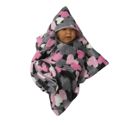baby wrap kuscheliger schlafsack - strampelsack aus wellness fleece in sternenform